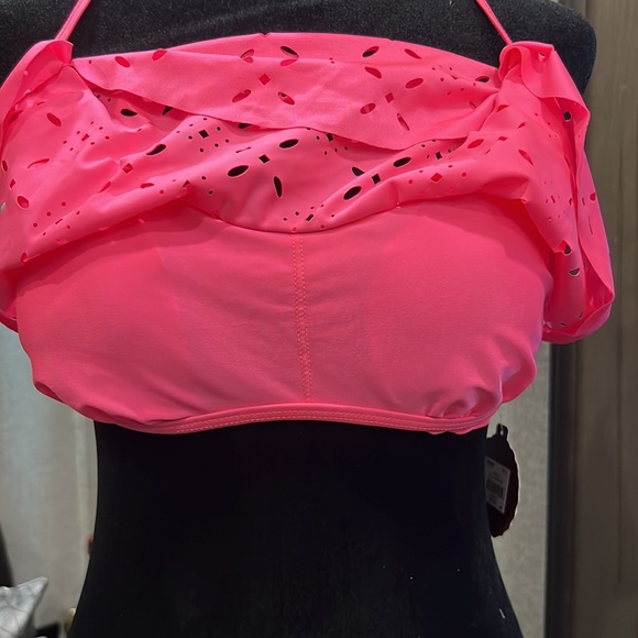 NWT SO Flowy Bikini Top - Hot Pink (L)🔥 - Picture 2 of 6